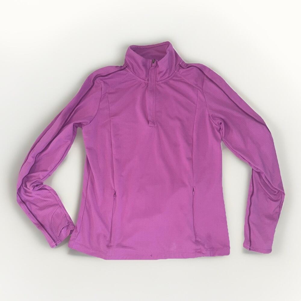 Athletic Womens Medium Purple 1/4 Zip Pullover